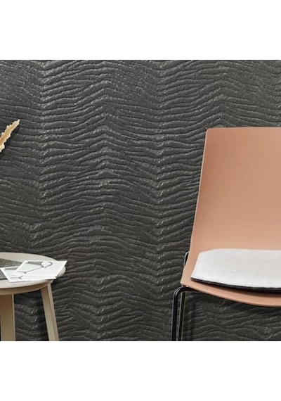 Tink 3d Kendinden Yapışkanlı Duvar Kağıdı Yeni Nesil Akustik Keçe Panel Desenli 52x98 Cm Koyu Gri, 2 Adet 1 M²