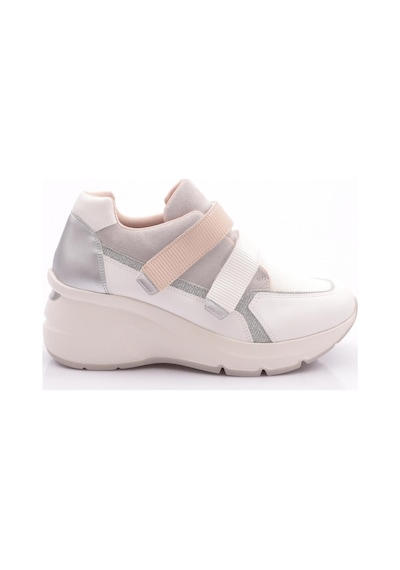 Dgn 62169 Kadin Cirtli Spor Ayakkabi 62169-2027-R0206 Beyaz - Bej