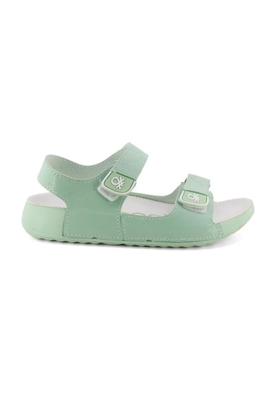 Benetton Bn-1237 Patik Kız Çocuk Sandalet Yeşil Yeşil