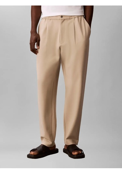 Calvin Klein Tapered Tech Knıt Pl, Ped, 30 Bej Erkek Pantolon