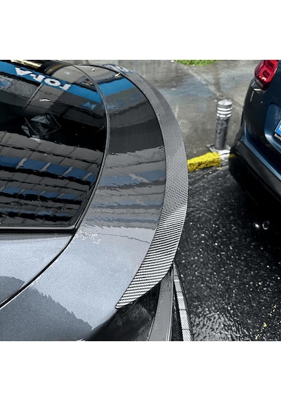 Tesla Model Y Juniper Pro Version Blow Parlak Karbon Fiber Görünüm Spoiler