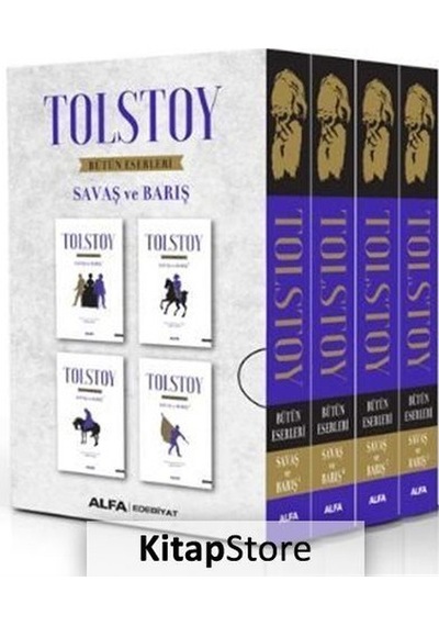 Kitapstore Savaş Ve Barış 1-2-3-4 Özel Kutulu / Lev N. Tolstoy