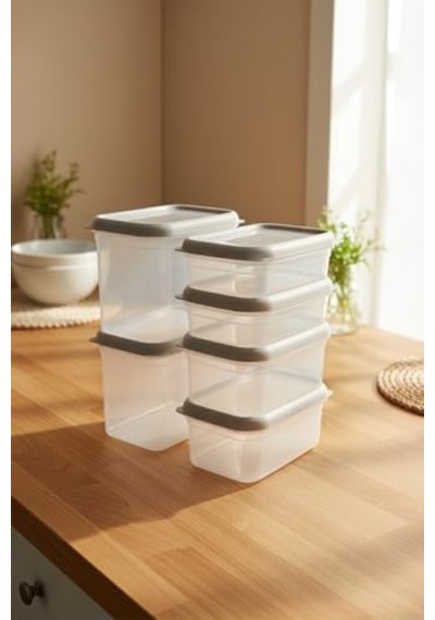 Hide Plus 6&apos Lı Saklama Kabı Beyaz 2x 1,9lt - 2x 1 Lt - 2x 0,70 Lt