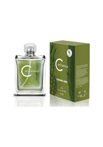 Cle D'Amour Strong Man Men Vegan EDP Erkek Parfüm Fougère Aromatik 3 x 50 ML