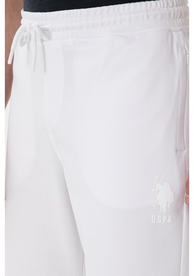 U.S. Polo Assn. Erkek Regular Fit Beyaz Örme Şort 50300078-VR013