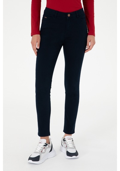 U.s. Polo Assn. Kadın Lacivert Pantolon Kanvas-chino 50290499-vr033 Lacivert