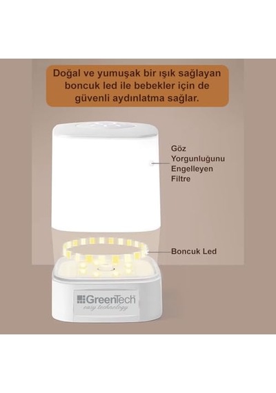 Masaüstü Şarjlı Led Aydınlatma - Gece Lambası/gt-cl09 Diğer