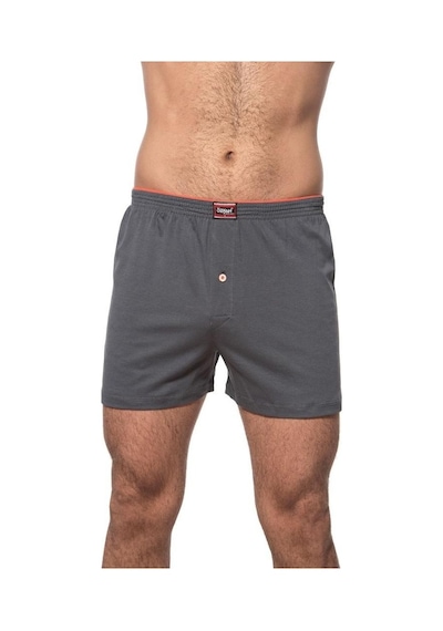 Özkan Underwear Özkan Erkek Pamuklu Şardonlu Boxer Düz Renk Baksır 0041