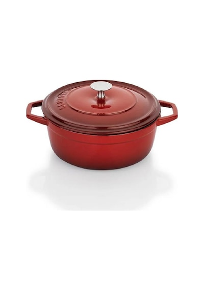 Schafer Guss Chef Döküm Derin Tencere 20cm-2 Parça-kırmızı Kırmızı