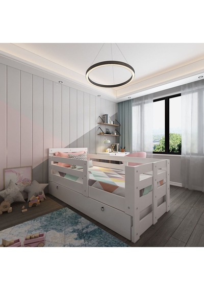 Herseycik Ninnimo Montessori Yavrulu Karyola Beyaz Q4004-1