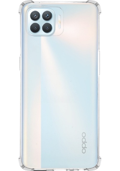 Oppo Reno 4 Lite Kapak Kamera Korumalı Antishock Köşe Korumalı Şeffaf Silikon Kılıf