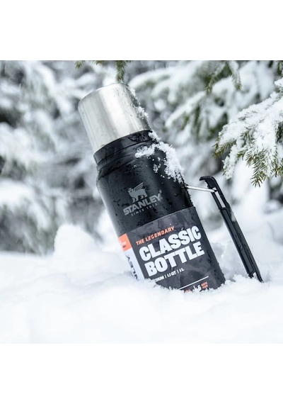 Stanley Legendary Klasik Vakumlu Paslanmaz Çelik Termos 1lt - Matte Black Pebble