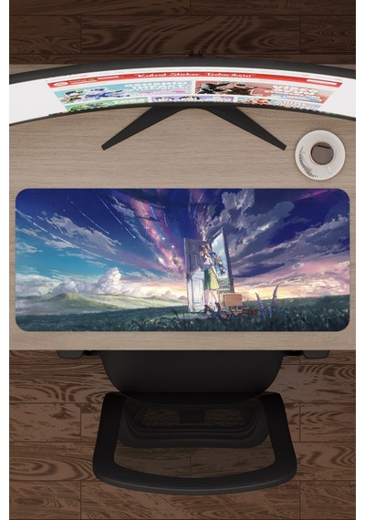 Suzume Anime V4 - 70x30 Xl Gaming Kauçuk Kaymaz Taban Mouse Pad Fare Altlığı