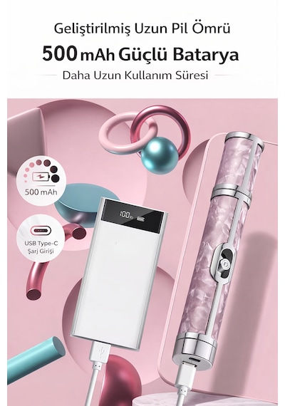 18 Parça Şarjlı Elektrikli Manikür Seti Profesyonel Tırnak Törpü Makinesi, Çok Fonksiyonlu