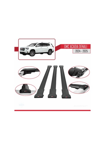Gmc Acadia Denali 2024-2025 Arası İle Uyumlu Fly Model Ara Atkı T