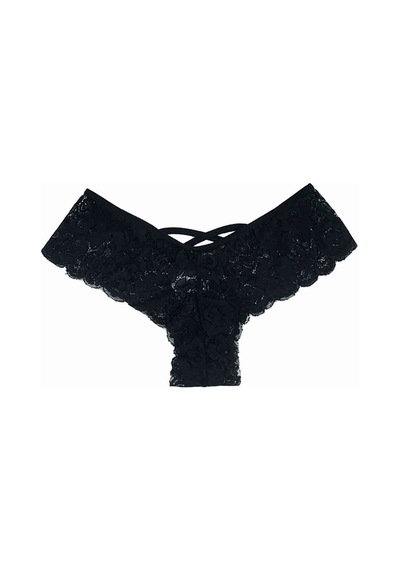 Angbutik Kadın Siyah Dantelli Seksi Külot