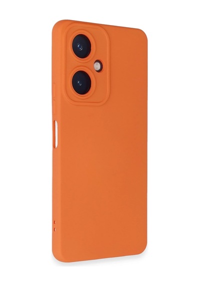 Newface - 944 - Vivo Y27 Kılıf Nano İçi Kadife Silikon - Edntrend - - Turuncu
