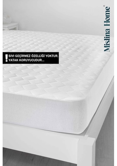 Mislina Home Kapitone Eko Fitted Full Kenar Tek - Çift Kişilik Bebek Yatak Koruyucu