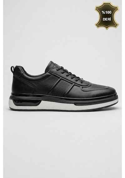 Prestige Walk Erkek Siyah Hakiki Deri Lüks Tasarım Rahat Taban Klasik Casual Sneaker Ayakkabı Prestige Walk Erkek Siyah Hakiki Deri Lüks Tasarım Rahat Taban Klasik Casual Sneaker Ayakkabı