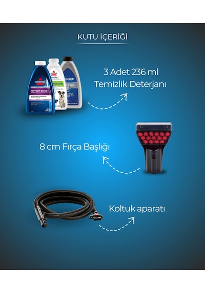 Bissell 3670N Revolution Hydrosteam Halı Makinesi
