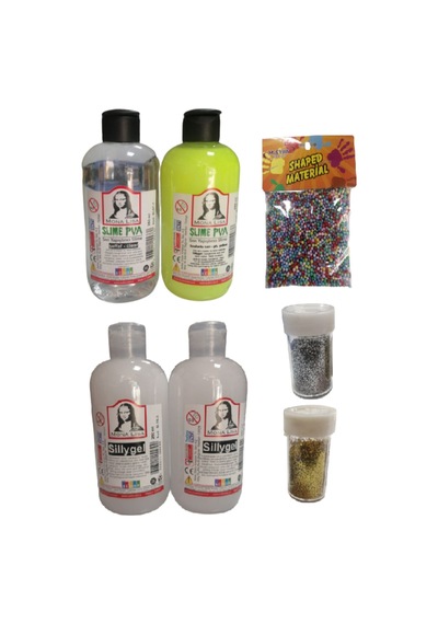 Slime Slaym Yapma Seti 250Ml 4 Adet + Toz Sim 2 Adet + Köpük N11.165