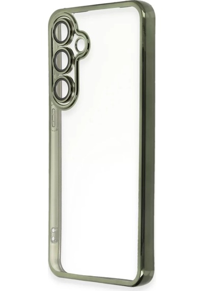 Newface Samsung Galaxy S24 Fe Kılıf Razer Lensli Silikon - Yeşil