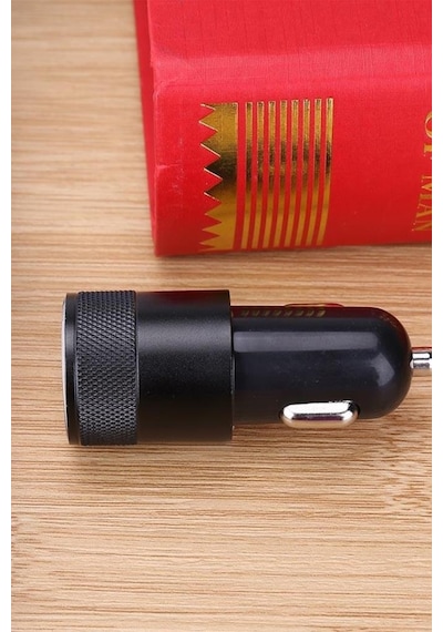 Torima C3 Siyah Tüm Araçlara Uyumlu Araba Çakmaklık Çift Usb Girişli Oto Şarj Aleti Soketi