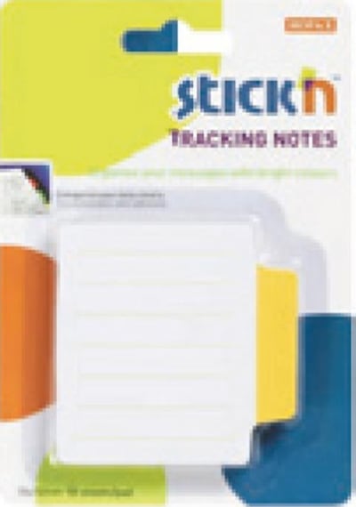 Hopax Stickn 70X70 Mm Yapışkanlı Not Kağıdı Çizgili Beyaz-Mavi 2