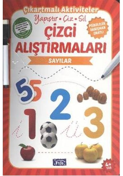 Çizgi Alıştırmaları - Sayılar - Ülkü Unsu - Parıltı Yayınları