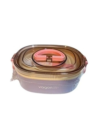 Paslanmaz Çelik Tek Bölmeli Yemek Kabı - Lunch Box Vgn-xc540 1000 Ml Çok Renkli