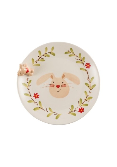 Pasabahce Bunny Seramik Pasta Tabağı - 1 Adet Çok Renkli