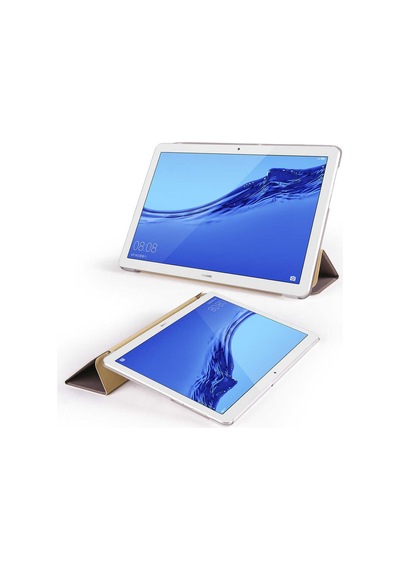Huawei T5 10 İnc Zore Smart Cover Standlı 1-1 Kılıf Kapaklı Kılıf