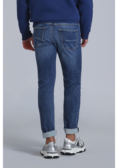 Lufian Brıce Smart Jean Erkek Pantolon Slim Fit Mavi Mavi 112200210100300 Mavi