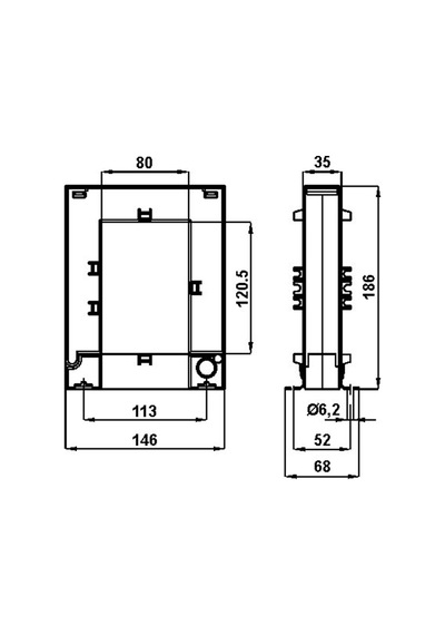 Frer Taa122 Serisi 1500/5a Ayr. Akım Tr. İç Ölçü 80.5x120mm.