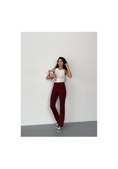 Thıff Gymwear Krep Kumaş Likralı Kadın Palazzo Pantolon 3'lü Set Çok Renkli