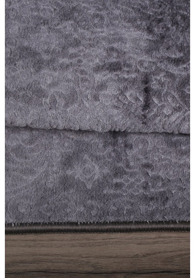 Nova Antrasit Büyük Ebat 80x150 + 50x80 Cm 2'li Banyo Halısı Pasp Antrasit