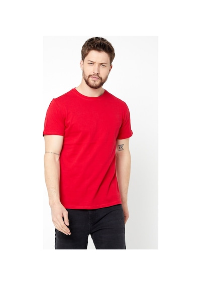 Erkek Çok Renkli T- Shirt Regular Fit Rahat Kesim Bisiklet Yaka 5'li Basic Tişört Paketi Çok Renkli