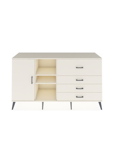 Kronos Konsol 4 Raflı 4 Çekmeceli Tek Kapaklı 176x59x99 Aytaşı-a Aytaşı-aytaşı