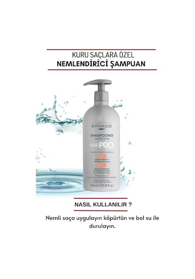 Hair Pro Kuru Saçlara Özel Nemlendirici Şampuan 750ml