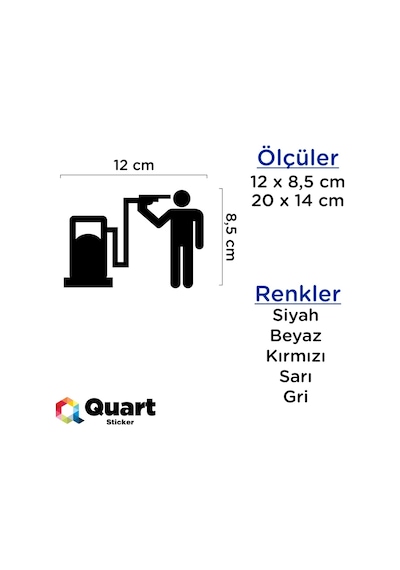 Araba Yakıt Deposu Kapağı Oto Sticker Araba Sticker