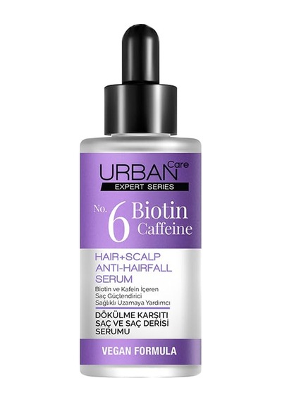 Urban Care Expert No.6 Biotin Caffeine Dökülme Karşıtı Saç Bakım Serumu, 50 Mililitre, Vegan Sku: Smg8690010391902