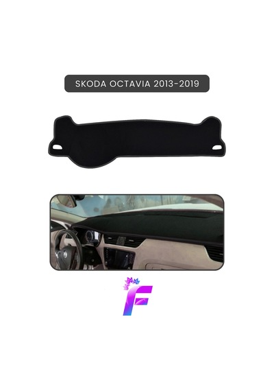 Skoda Octavia 2013-2019 Araca Özel Torpido Örtüsü Ön Göğüs Kılıfı Tam Koruma Tam Uyum A78 Torpido Halısı