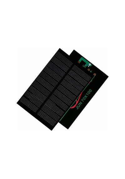Küçük Mini Güneş Paneli 7Cmx10Cm 6 Volt 0,15 Amper + Ve - Uç Kabl