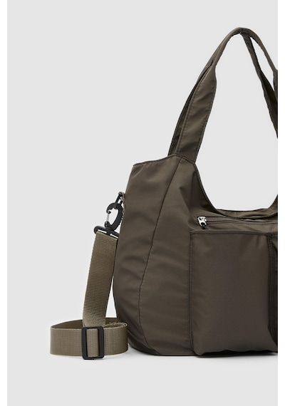 Shule Bags Baia Teknik Kumaş Günlük Spor Çanta Mocha Çok Renkli