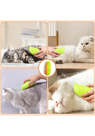 Buharlı Kedi & Köpek Yıkama Fırçası Tarağı Yumuşak Silikon
