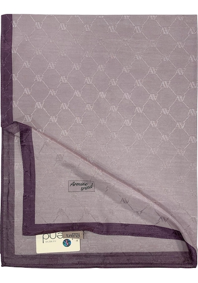 Armine Trend Monogram Şal - 2 - Gül Kurusu 128 Gül Kurusu