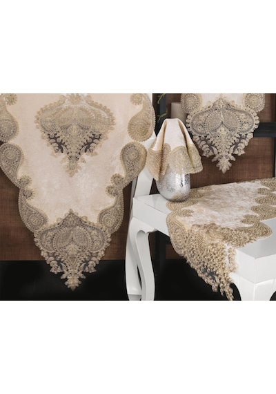 Verna Kadife Salon Takımı 5 Parça 001