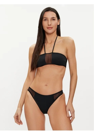Calvin Klein Bandeau Bralette Siyah Kadın Bikini Üstü