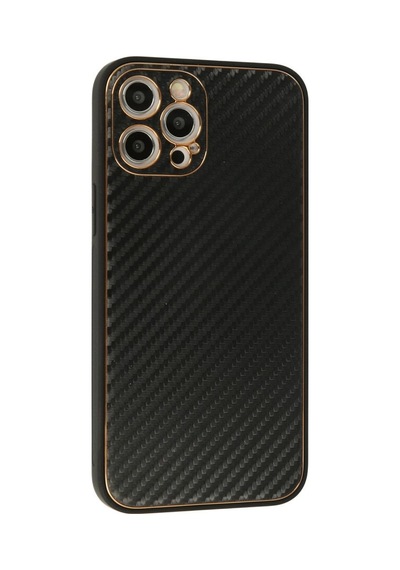 Apple İphone 12 Pro Kılıf Coco Karbon Silikon - Siyah