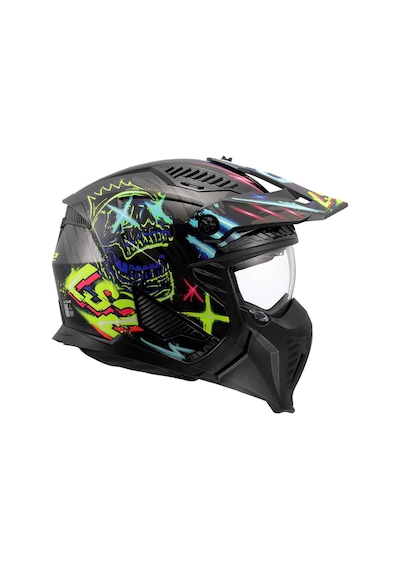 Ls2 Drifter Rayz Açık Kask Mavi - Siyah
